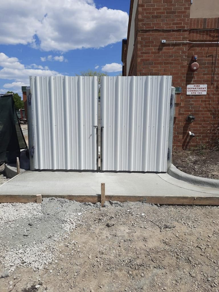 Corrugated Paneling Gates