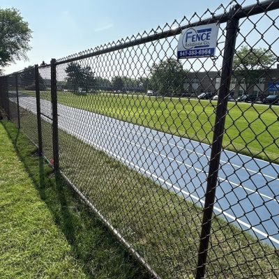 Brown Vinyl Coated Chain Link