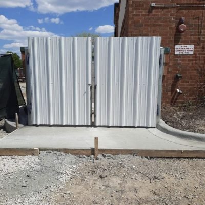 Corrugated Paneling Gates