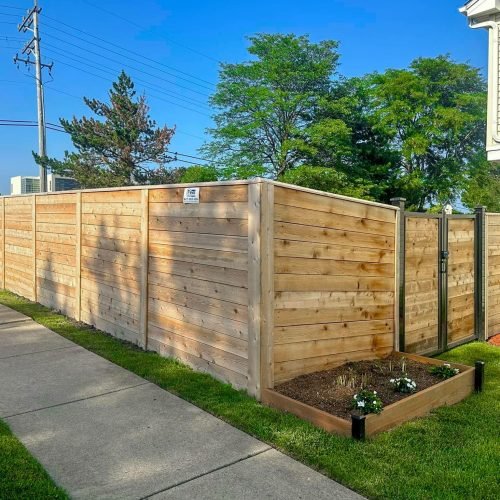 Horizontal Pfrivacy Fence - Fence Solutions Co.